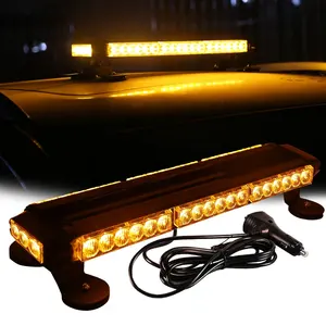 12V 24V 42 Led oto araba tavan lambası boncuk LED uyarı dış ışıkları aksesuarları sinyal elektronik flaş ışıkları ile mıknatıs