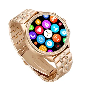 Fashion Women Smart Watch With Diamond Luxury Band BT Call High Quality Women's Smart Watch Gen 9