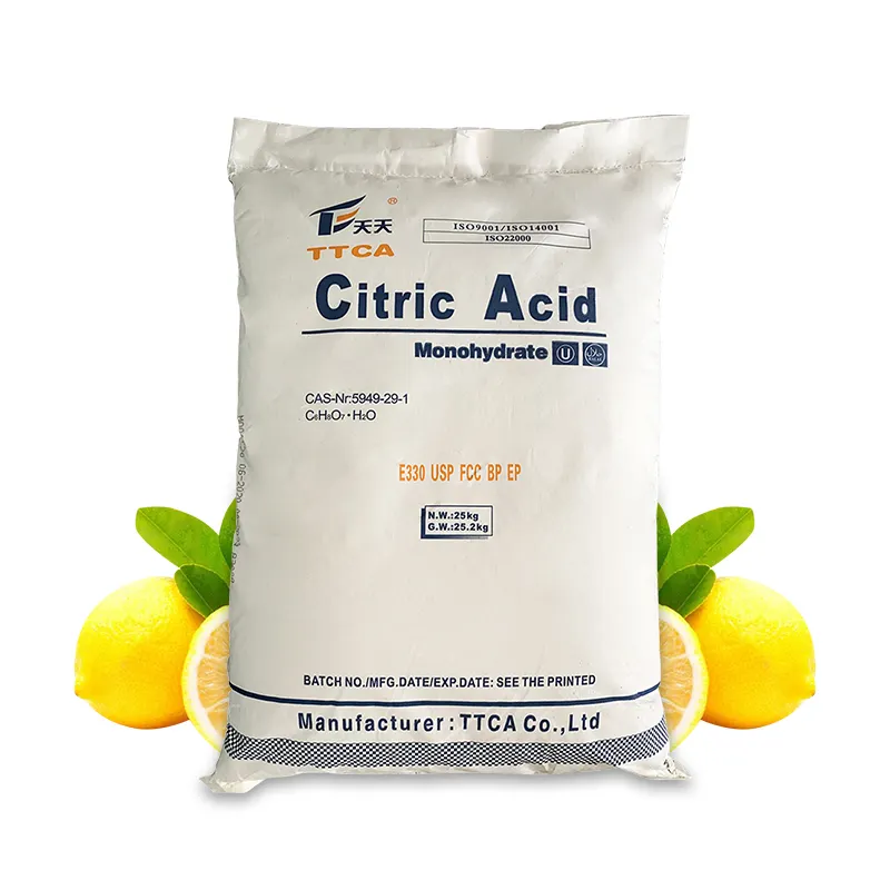 TTCA Citric Acid Monohydrate Food Grade Citric Acid