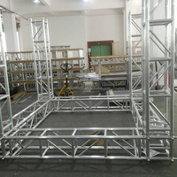 Estructura de Iluminación para Escenario de Varias Formas con Placa Base, Estructura de Iluminación de Aluminio con Placa Base Estable para Escenarios de Eventos