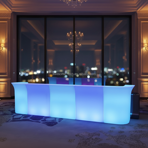 <span class=keywords><strong>Comptoir</strong></span> de <span class=keywords><strong>bar</strong></span> à vin en plastique LED au design classique moderne, usage <span class=keywords><strong>général</strong></span> pour les discothèques, bars, événements et réceptions - Product Image 5