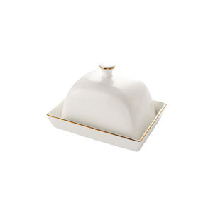 Porte-<span class=keywords><strong>beurre</strong></span> en porcelaine blanche unie avec couvercle design coeur personnalisé ODM - Product Image 4