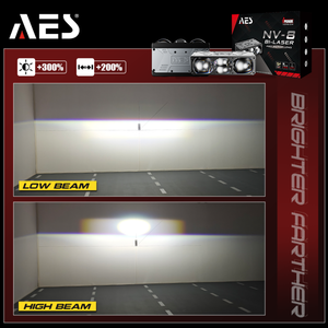 AES 6PCS X3 + 1PC Chips LED Láser Triple Bi-LED Lente Auxiliar de Proyector 80W 90W Potente Redondo Cuadrado Cuatro Rayos Láser 6000K - Product Image 6