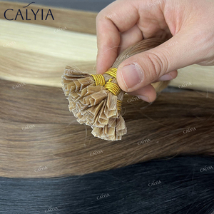 Extensions per capelli umani morbidi grezzi con cheratina pre-incollata, 100% cuticola integrale, a doppia trama, a punta I/V/<span class=keywords><strong>U</strong></span>/piatta, all'ingrosso - Product Image 3