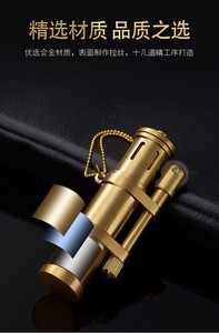 Briquet à kérosène de luxe créatif au design bronze vintage, vente en gros - Product Image 6