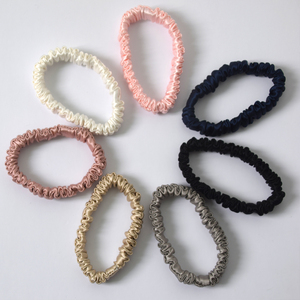 ยางมัดผมไหมมัลเบอร์รี่ 100% ขนาดเล็ก 16/19/22 มอมเม่ ผ้าไหมเนื้อบาง คุณภาพเกรด 6A - Product Image 4