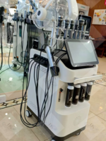 Appareil professionnel de gestion cutanée hydro-oxygène complet pour l'esthétique, machine d'hydratation faciale et de nettoyage des pores