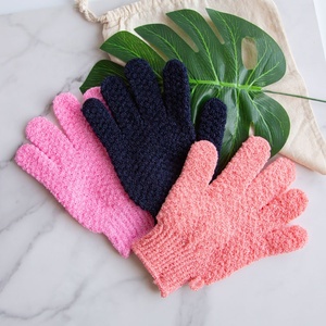 Gloway 6 Loại Xà Phòng Tắm Tắm Kết Cấu Dệt Khác Nhau Găng Tay Tẩy Tế Bào Chết Tùy Chỉnh Găng Tay Tẩy Tế Bào Chết Khi Tắm - Product Image 2