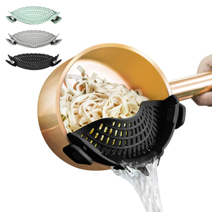 Frutti di riso Spaghetti Pasta verdura da cucina gadget pentola lavello in Silicone colino Clip a scatto sul filtro di scarico cestello con <span class=keywords><strong>2</strong></span> Clip - Product Image 1
