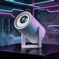 Projecteur intelligent JUNUO Turn1 4K LCD LED 200 ANSI Android 14 WiFi6 à courte focale, portable, pour cinéma maison, avec haut-parleurs intégrés