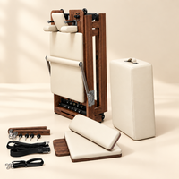Reformer de Pilates commercial portable et pliable en bois de chêne avec plateforme de saut pour la maison, la salle de sport et l'entraînement physique