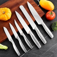 6 Stuks Professionele Keukenmessenset 8 Inch Lichtgewicht En Hoge Hardheid Roestvrijstalen Koksmes Voor Vleesgroente En Fruit