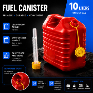 Bidon d'essence en plastique PP 5L, réservoir de carburant de rechange pour voiture, bidon à couvercle extérieur épaissi anti-explosion - Product Image 4