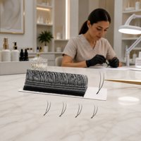 Extensions de cils YY en forme de U, bouquets de volume individuels texturés, faux cils pour salon