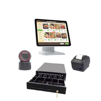 Nuevo Sistema de Punto de Venta Todo en Uno con Pantalla Táctil Inteligente de 15.6 Pulgadas, Software POS, Terminal de Pago NFC para Supermercados