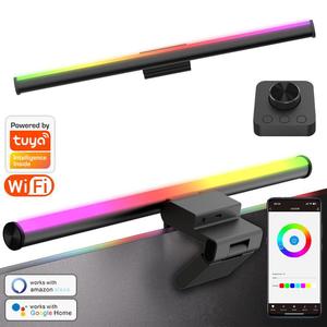 Thông minh RGB LED góc sàn đèn hiện đại trang trí nội thất tuya <span class=keywords><strong>Google</strong></span> Alexa hỗ trợ ứng dụng từ xa kiểm soát màu đen phòng ngủ phòng khách - Product Image 1