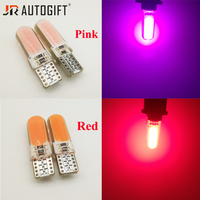 Ampoule LED T10 W5W à effet stroboscopique en gel de silicone, lumière clignotante COB 194 168 12V 24V, feux de dégagement rouges, accessoires de voiture