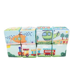 Jouets en tissu en <span class=keywords><strong>mousse</strong></span> de haute qualité, cubes d'activités, blocs de tissu de paysage éducatifs précoces pour bébé - Product Image 5