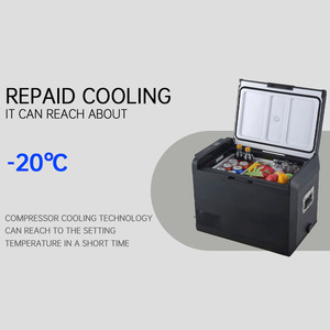 47L Portable Car Fridge Refrigerator12v Dual Zone OEM With Battery Outdoor Camping Refriger Portable Car <b>Refrigerator</b> - Product Image 2