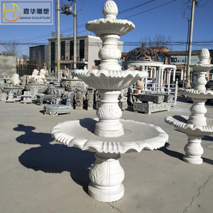 Fontaine en pierre Jiahua, style européen, colonne, bassin d'eau extérieur, durable - Product Image 4