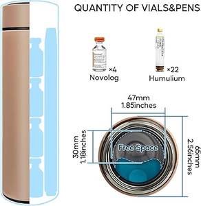 Tas pendingin botol Insulin portabel, teknologi regulasi termal wadah obat diabetes, botol pendingin Insulin untuk penggunaan sehari-hari - Product Image 6