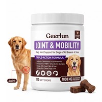 Complément alimentaire personnalisé OEM pour la mobilité articulaire des chiens, à croquer, triple action, saveur poulet, glucosamine, chondroïtine, MSM