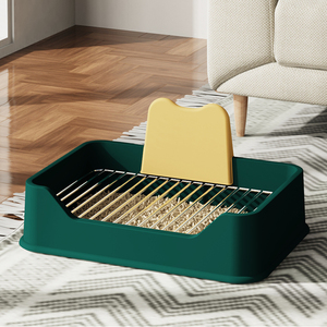 Toilette pour chien Pot pour animal de compagnie détachable et étanche avec cathéter urinaire simulé <span class=keywords><strong>Grille</strong></span> antidérapante Coussin d'urine pour chien de petite et moyenne taille - Product Image 1