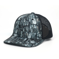 Casquette de camionneur personnalisée à 6 panneaux, camouflage avec logo brodé