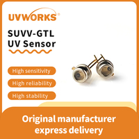 Photodiode UV GaN UVWORKS SUVV-GTL TO-46 290-440nm 1mm² pour la surveillance de la polymérisation UV et la détection des gaz de combustion industriels