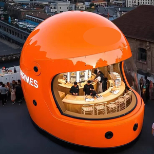 Kiosco de café <span class=keywords><strong>en</strong></span> forma de casco gigante Cápsula de espacio modular Cafetería para Centro Comercial - Product Image 4