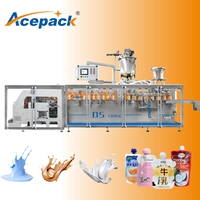Machine d'emballage ACEPACK pour sachets à bec verseur, jus, sauces, détergents, remplissage et bouchage de sachets stand-up, personnalisable