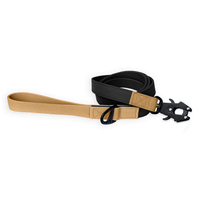 Conjunto de Correa y Collar para Perro de Aleación Sólida de Lujo Personalizado, Diseño Fresco con Cinta de Tela Impermeable y Liberación Rápida