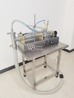 Machine de remplissage horizontale semi-automatique pneumatique en acier inoxydable pour liquides et pâtes, idéale pour les cosmétiques et les crèmes – Prix usine