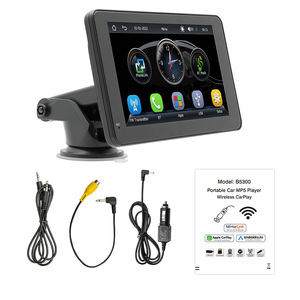 เครื่องเล่น MP5 แบบพกพาขนาด 7 นิ้วสำหรับติดตั้งบนรถยนต์ พร้อมระบบ CarPlay ไร้สาย Android Auto หน้าจอควบคุมกลางสำหรับกล้องมองหลัง - Product Image 2