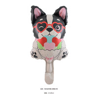 Mini ballon en aluminium en forme d'ours de dessin animé, jouet de la Saint-Valentin, ballon en aluminium en gros