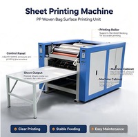 Machine à fabriquer des sacs en papier tissé PP de petite taille (1 à 6 couleurs) avec impression, machine d'impression de sacs de courses, prix au Pakistan