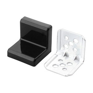 <b>Plastic</b> Corner <b>Bracket</b> With Decorative Cover Medium Size Shelf Support Right Angle Cabinet Fastener - Product Image 3