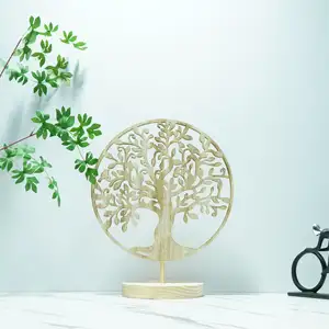 Customized Home Decoration Wooden Crafts Mdf Handmade Pine Small Ornaments