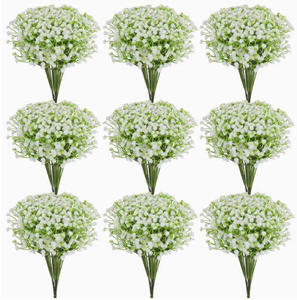 Bouquet di Fiori Artificiali di Gypsophila Bianca YM Wholesale, Piccolo Cespuglio di Finta Gypsophila per Decorazioni da Tavolo per Matrimoni - Product Image 1