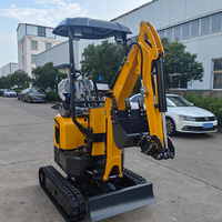 Mini-excavatrice compacte, faible encombrement, idéale pour les travaux de jardinage et la construction, petite pelle pour projets à court terme