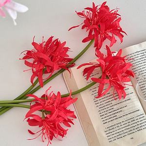Decorazione Paesaggistica con Fiori Artificiali di Begonia a 2 Teste in Stile Antico per Matrimoni, Casa e Fotografia - Product Image 3