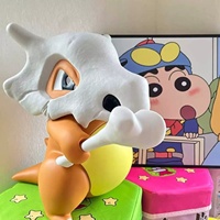 Statue Pokémon Cubone 30 cm, figurine en fibre de verre/résine peinte à la main, modèle de personnage pour exposition et cadeau