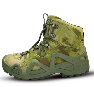 Botas de Desierto Personalizadas TSB07, Parte Superior de Gamuza, para Caminar, Entrenar, Escalar y Hacer Senderismo, en Negro, Verde y Caqui - Product Image 2