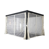 Mobilier d'extérieur moderne et durable en gros Moustiquaire pour patio et gazebo Remplacement avec fermeture éclair