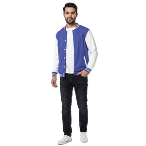 Veste universitaire unisexe à la mode, de qualité, décontractée, d'hiver, col mandarin, en toile de laine verte, coupe-vent, à capuche, personnalisable - Product Image 1