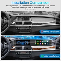 Navihua Nouveauté Autoradio Android à double écran Navigation GPS Multimédia Carplay pour BMW X5 E70 X6 E71 2007-2013 CCC CIC
