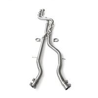 Système d'échappement de voiture en acier inoxydable avec résonateur pour BMW M3 M4 F80 F82 F83 S55 3.0T 2014-2019, tube intermédiaire à longueur égale
