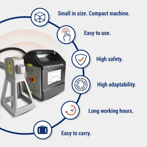 JS New Portable Laser Marking Machine Metal Mini Handheld Fiber Laser Marking Machine For Metal 20W/50W