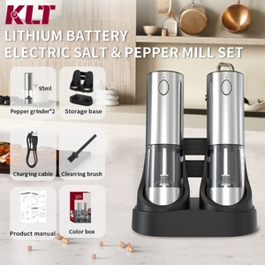 Molinillo de sal y pimienta recargable para cocina, molinillo de pimienta recargable, juego de molinillos automáticos de sal y pimienta - Product Image 6