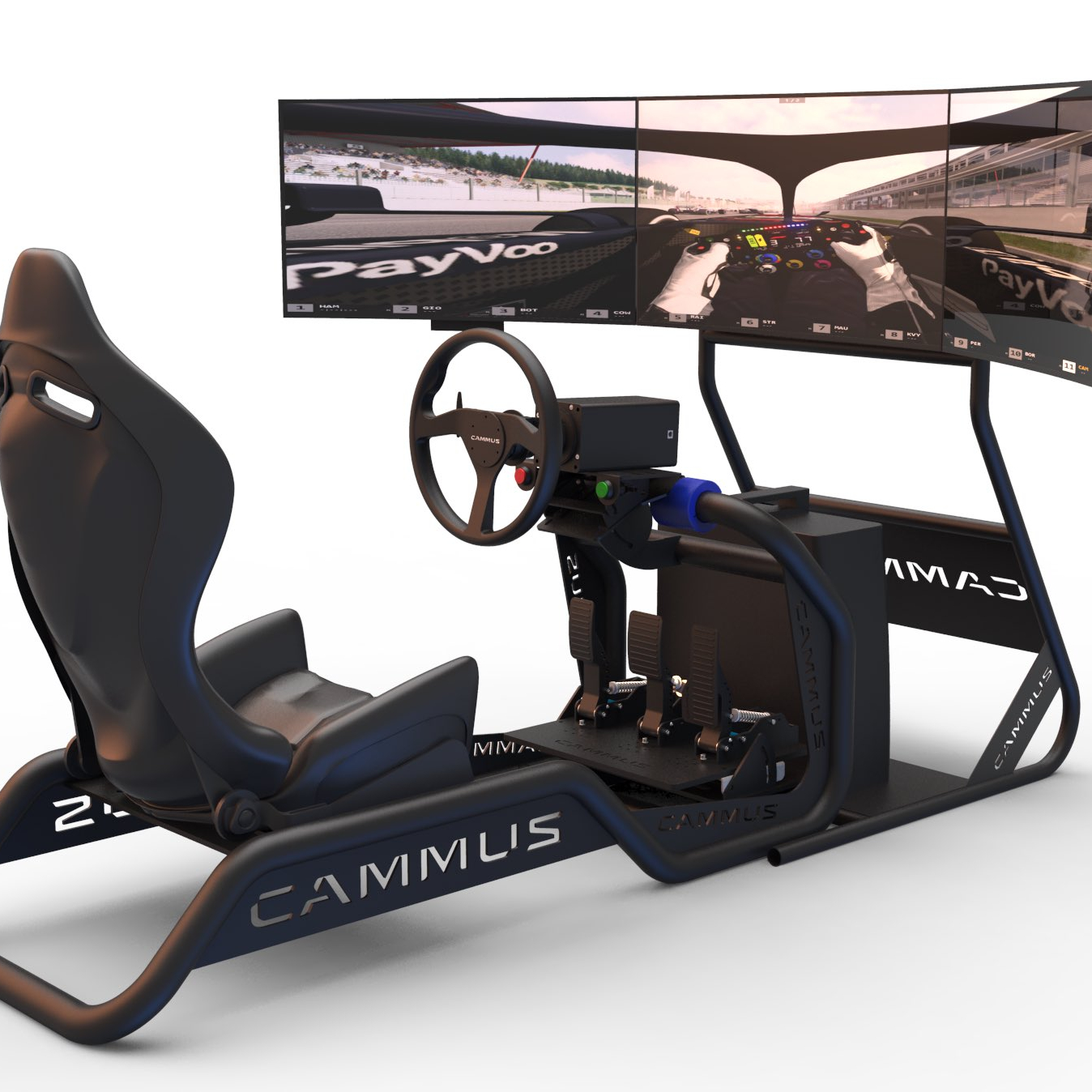 CAMMUS PC игровой автомобиль симулятор гоночное колесо и педали для игр AC F1